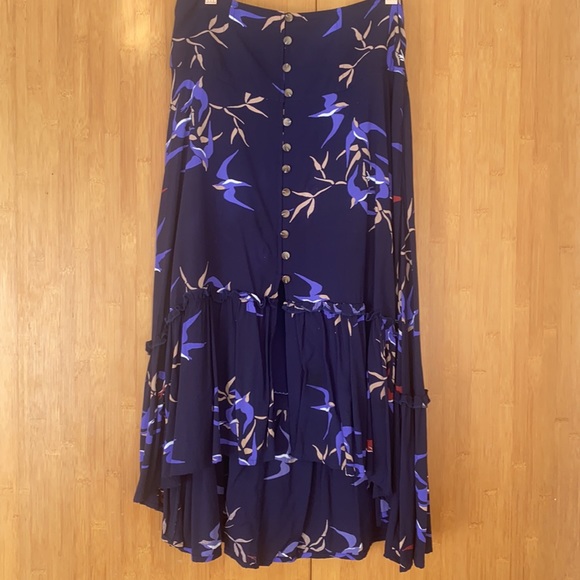 Anthropologie Hi-Lo Merida Flounced Midi Skirt - Picture 2 of 4